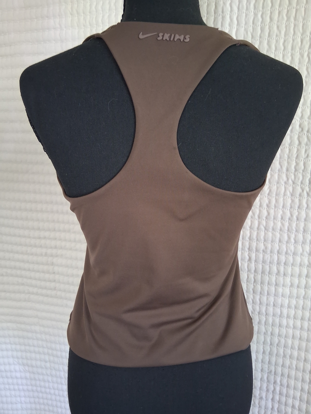 Skim X NIKE Espresso Brown Racerback Active Tank Top